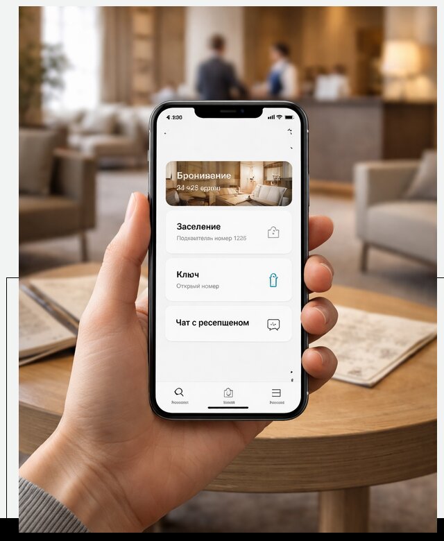 Мобильное приложение для гостей отеля в Мегионе, управление сервисом